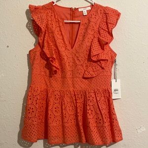 Loft new with tag coral top. Size 6 but fits 4